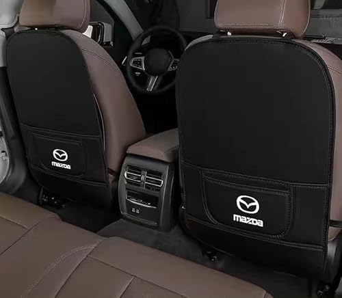 マツダ キックガード 車 マツダ シート バック マット CX-3/CX-4//CX-5/CX-8/アテンザ/アクセラ/デミオ 全シリーズ対応 キックガード 後部座席 プロテクター 座席保護 収納ポケット付き シートプロテクター シートカバー 車用 傷 汚