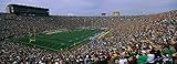 Posterazzi High angle view of a football full of spectators Notre Dame Stadium South Bend Indiana USA Poster Print, (27 x 9)
