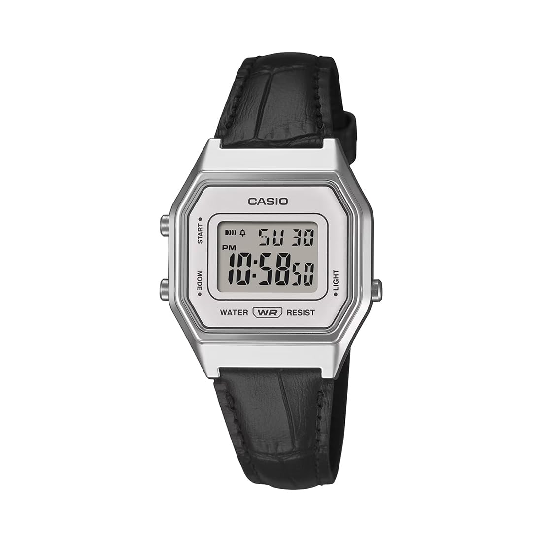 Vintage LA680WEL-1DF Digital White Watch Women (D423)-image-1