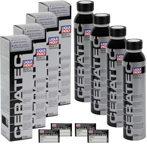 BandelOne enthält 4x 300ml Liqui Moly 3721 Cera Tec Keramik Schutz Additiv Öl Zusatz
