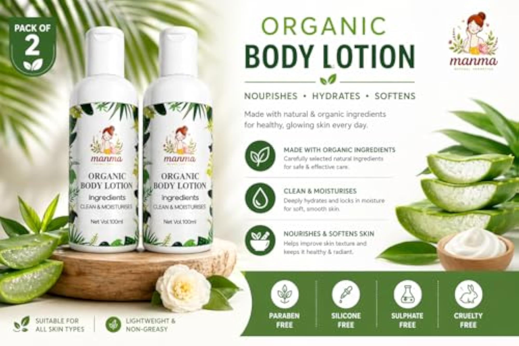 Aquatic-Woody Fragrance Body Lotion, 200 ml