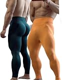 Liaeglam Scrunch Butt Legging de fitness pour homme Contrôle du ventre Pantalon de survêtement, Noir Yjk, L - 2