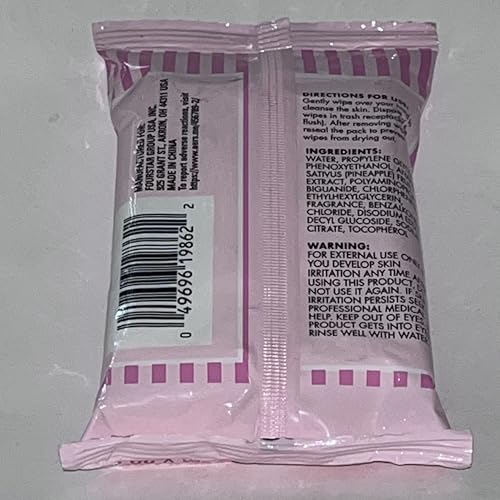 B.Pure Palm Sugar Pineapple Scented Hand Wipes, Infused with Pineapple Extract, 20 Wipes image 4