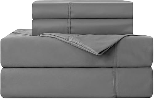 Vista 6 de Kingnex Sofa Bed Sheets Full Size for Sleeper Sofa Bed with 4-6 Deep Pocket Soft Double Brushed 1800 Microfiber 4 Piece Bedding Set (54"x72"x6")