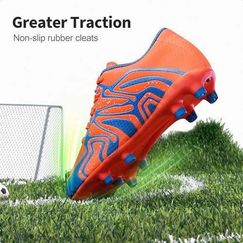 DREAM PAIRS Boys Girls Soccer Cleats Youth Firm Groud Baseball Cleats Sport Athletic Outdoor Trainning Football Shoes for Little/Big Kid3
