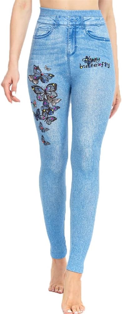 Mossimo Denim Legging Femme 6 Bleu Serpent Animal Imprimé Jean Jeggings