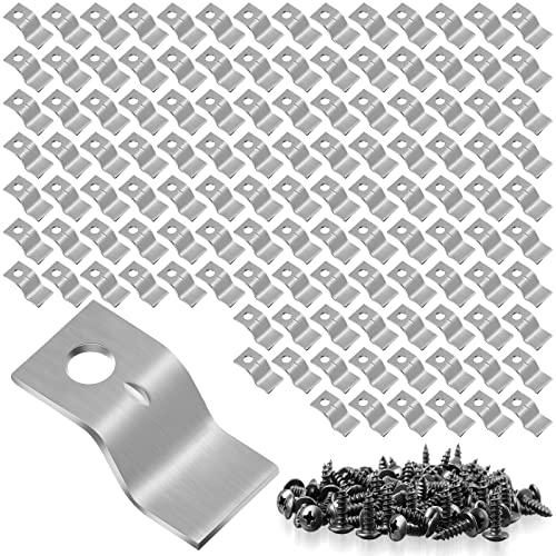 Shimeyao 120 Pcs Z Table Top Fasteners With 120 Pcs Black Screws Metal Z Clips For Table Tops, Heavy Duty Z Bracket Table Top Connectors For Desk Top Furniture #TOP24