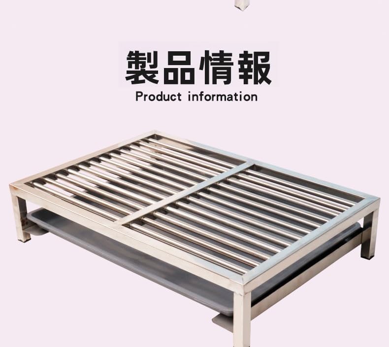 厚手ステンレス製ペットトイレ 中型・大型犬用トイレ 室内用ポータブル犬用トイレ 洗いやすい トレイ付き 耐荷重性強い 足をドライに保