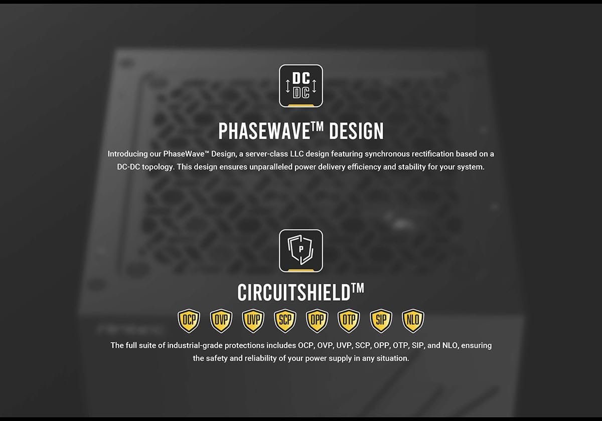 ANTEC 電源ユニット GSK750 V2 ATX3.1 出力750W ブラック 80PLUS GOLD 認証取得 高効率・高耐久 フルモジュラー式 電源ユニット Antec GSK750 V2 ATX3.1 - 5