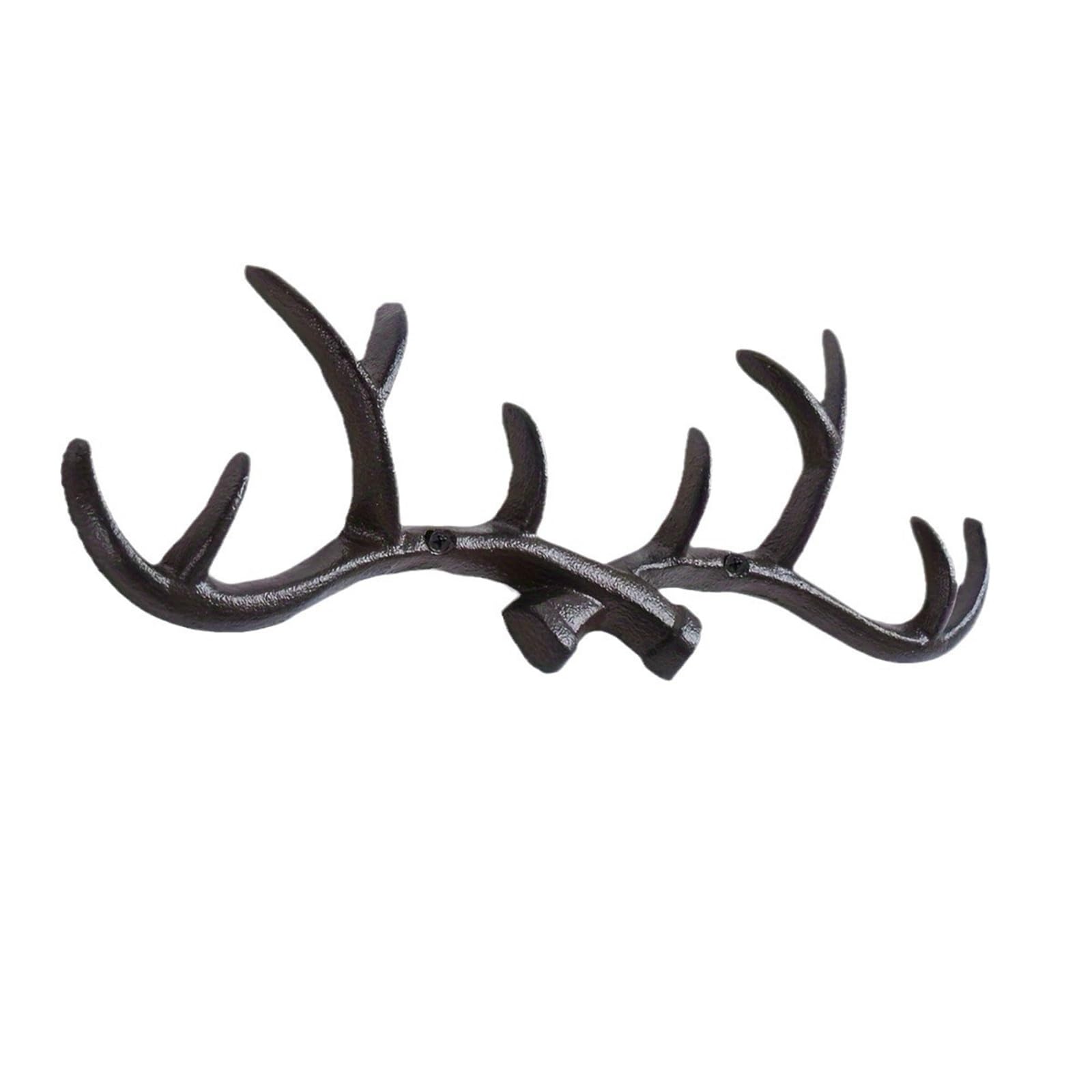 Ylfkwlhrw Noir Cast Iron Coat Hooks Vintage Retro Decorative Wall-Mounted Coat Rack Creative Hooks For Coats Keys Bags