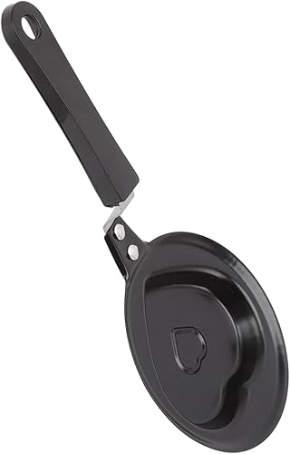 Miniatura 8 de plplaaoo Mini bandeja para huevos, sartén de huevos, sartén antiadherente para huevos, sartén antiadherente innovadora coreana para desayuno de