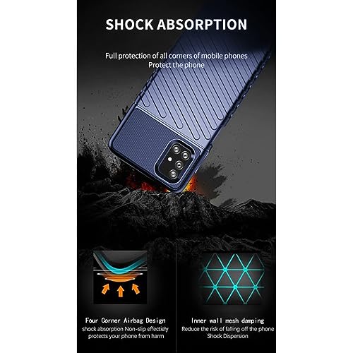 Image of Shockproof Back Cover Case for Samsung Galaxy M51 4G | 360 Degree Protection | Protective Design | Anti-Scratch Tough Slim TPU Case for Samsung Galaxy M51 4G (Blue)