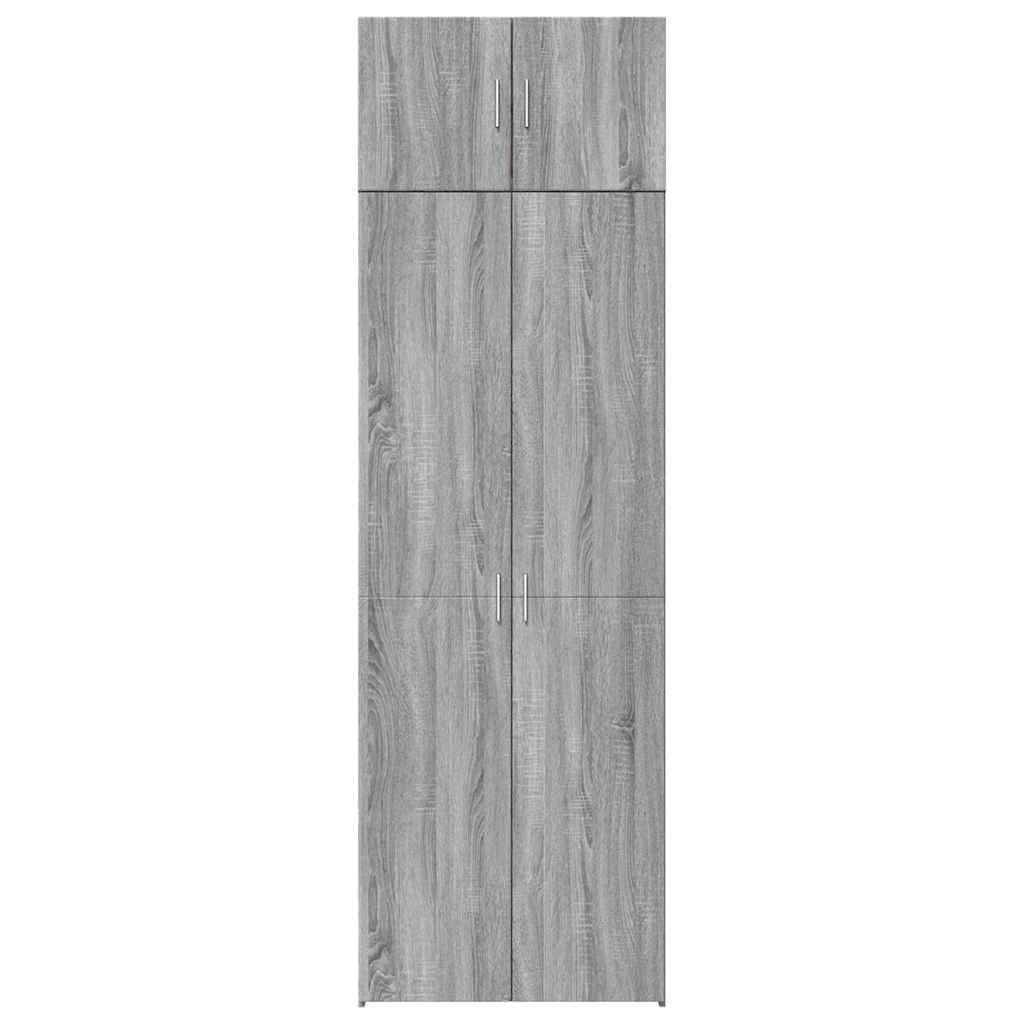 Sonoma - Armario alto (70 x 42,5 x 225 cm), color gris