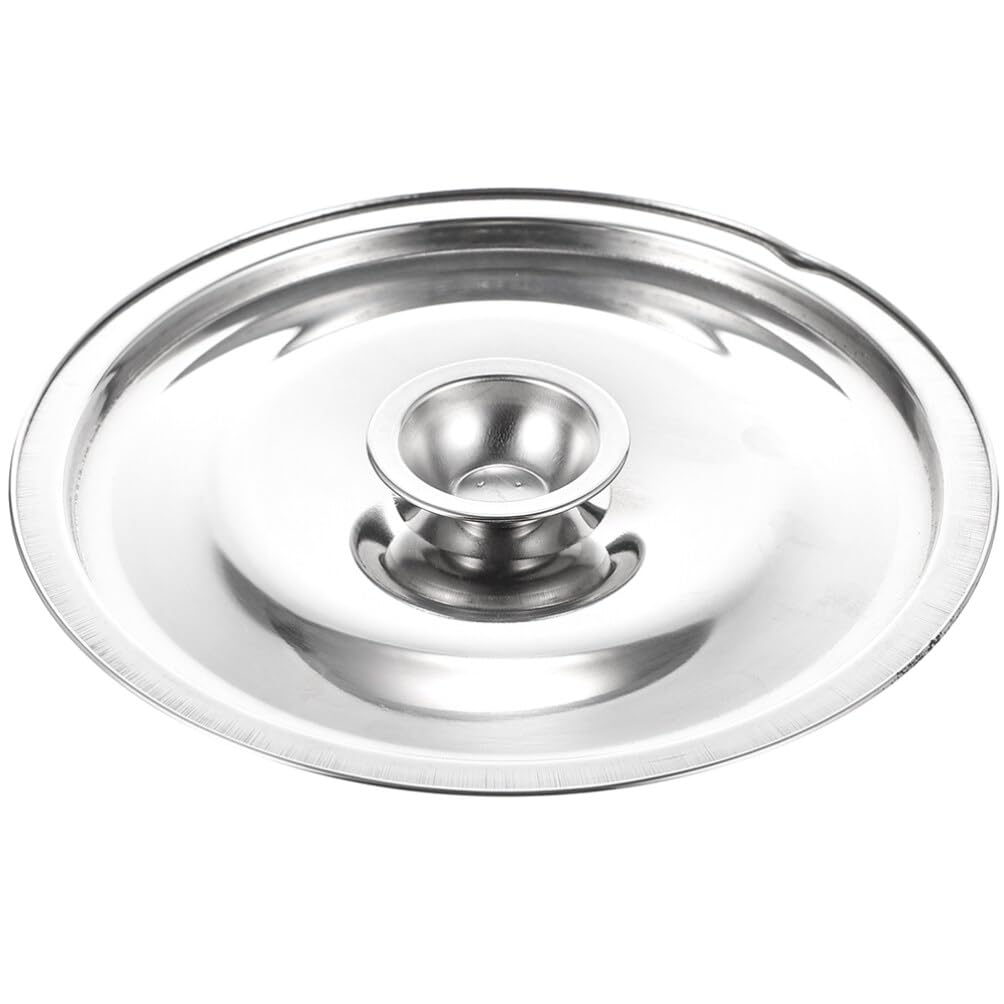 Garneck Stainless Steel Pot Cover, 20cm Universal Lid with Handle, Silver, 20.00X20.00X1.00CM