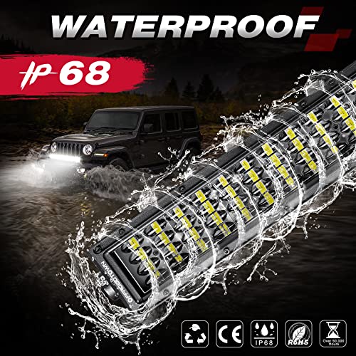Image of OFFROADTOWN 20 Inch 320W LED Light Bar Quad Row Off Road Driving Light