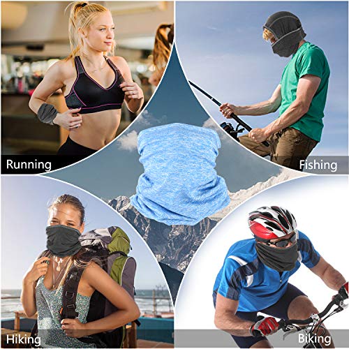 Balaclava Neck Gaiter Face Scarf Cover 6 PCS Mixture Colors Headwear Bandana