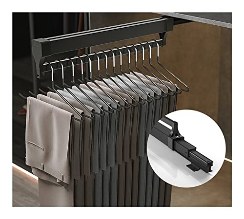 Tringle télescopique de dressing pour un rangement de vêtements fluide