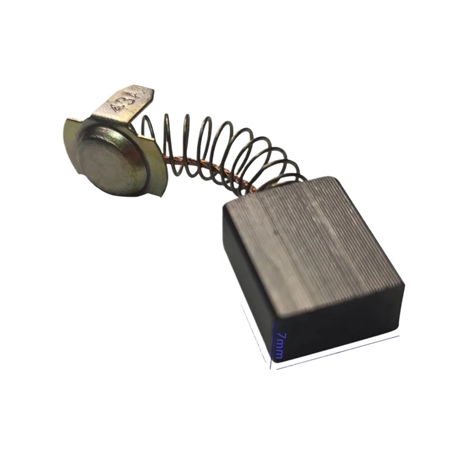 10 sztuk/partia 7 × 11 × 16 mm elektronarzędzie grafit miedź silnik szczotka węglowa części zamienne do silników elektrycznych wymiana szczotki grafitowej