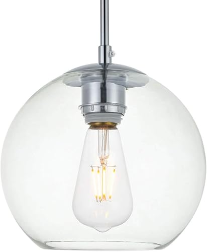 Miniatura 7 de Living District Baxter - Colgante negro de 3 luces con cristal transparente