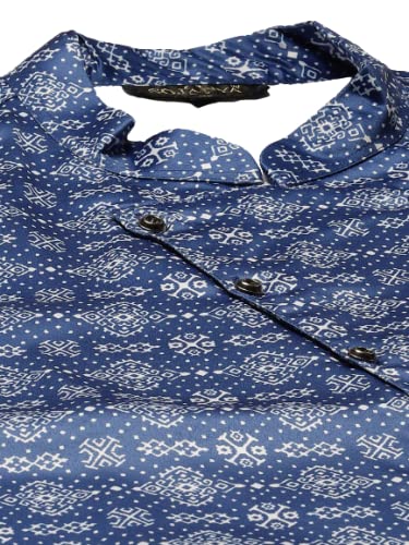 Image of SOJANYA (Since 1958, Men's Silk Blend Grey Kurta Pyjama & Silk Blend Jacket Combo