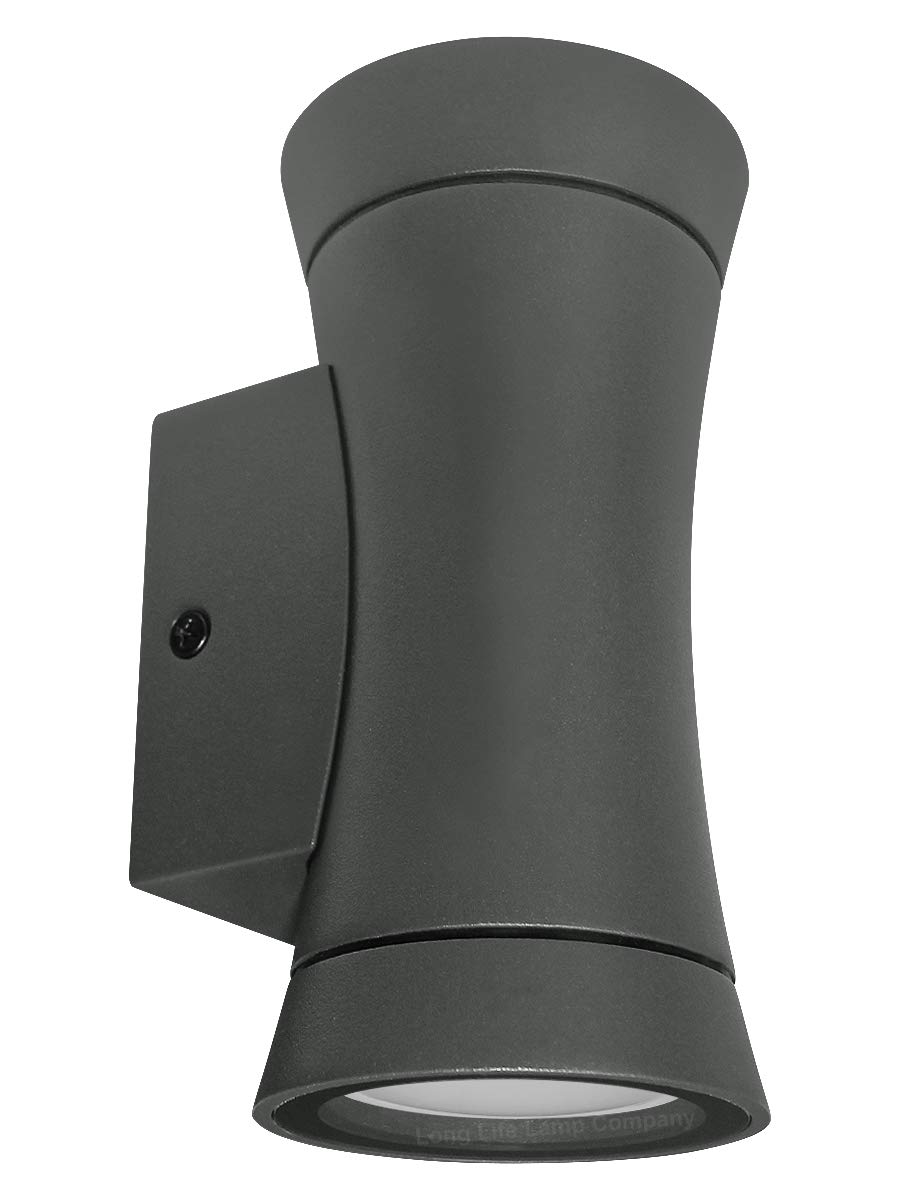Modern Graphite Up Down Double Wall Light GU10 IP44 Outdoor Garden Light ZLC313