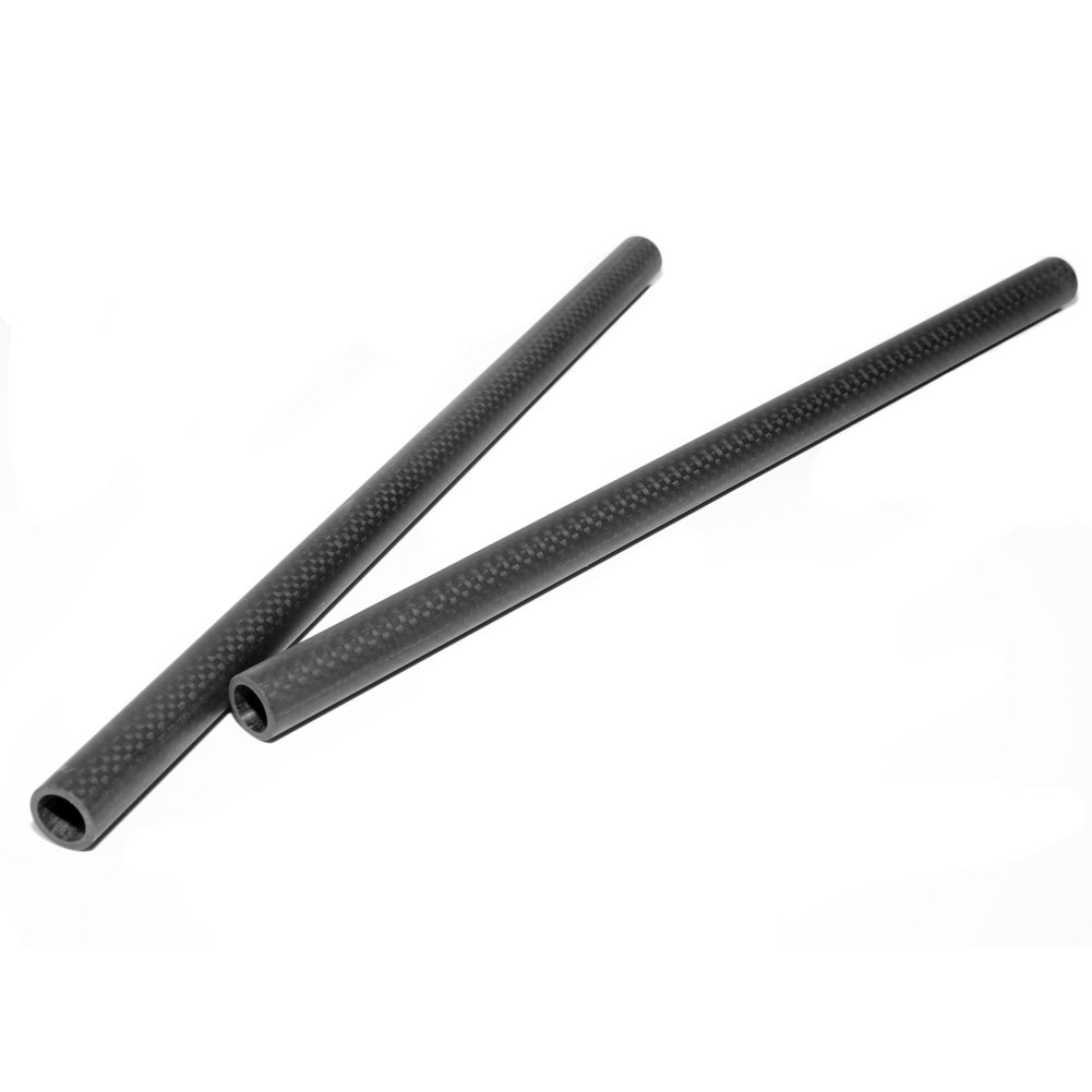 NICEYRIG 15 mm Rod in Fibra di Carbonio, Lunghezza 30 cm (12 pollici) per il Sistema di Supporto a Spalla DSLR