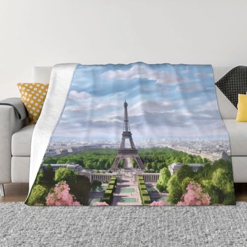 Couverture Tour Eiffel en flanelle le cadeau idéal souvenir Paris - 2