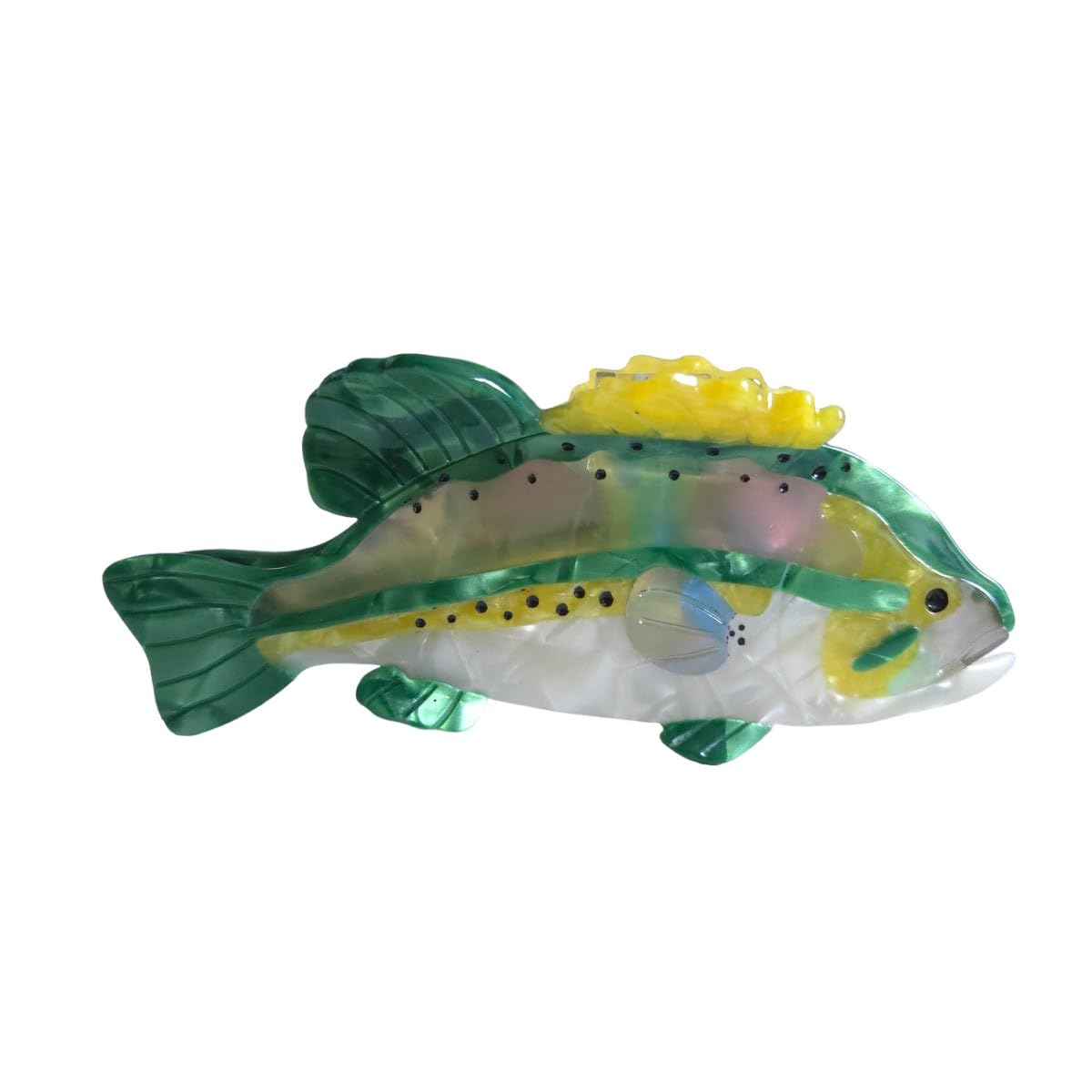 Amazon.com : Funny Sea Creature Hair Clip - Big Green Bass  display picture 1