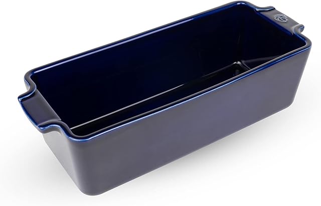 Peugeot - Ceramic Loaf Dish - Traditional Ceramic Loaf Dish with Handles, Blue, 31 cm , 2l