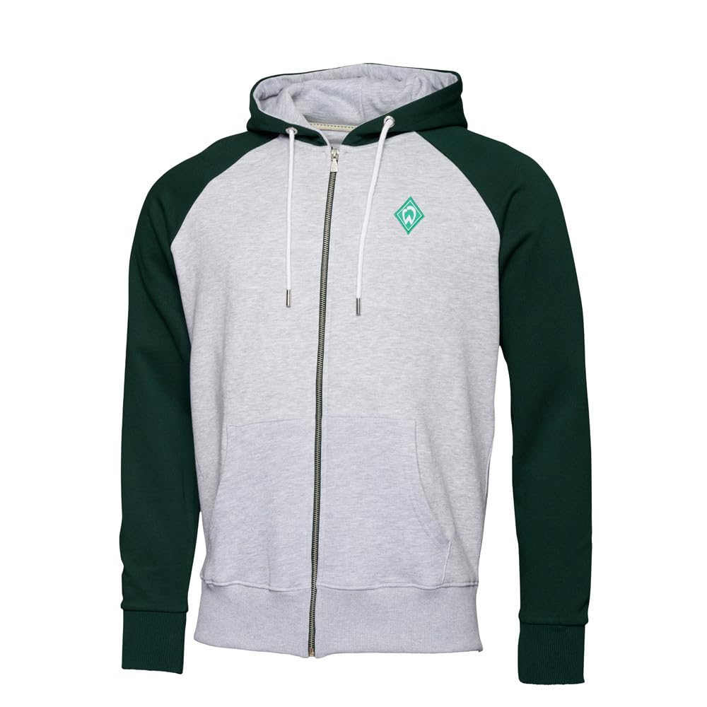 Werder Bremen SV GOTS Sweatjacke grün/grau