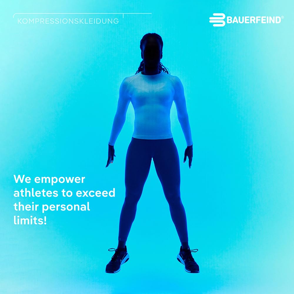 BAUERFEIND Kompressions-Shirt „Sports Compression Shirt Long Sleeve“, Langarm-Shirt für Damen, Für verbesserte Durchblutung der Torso- und Armmuskulatur, Polyamid/Elasthan