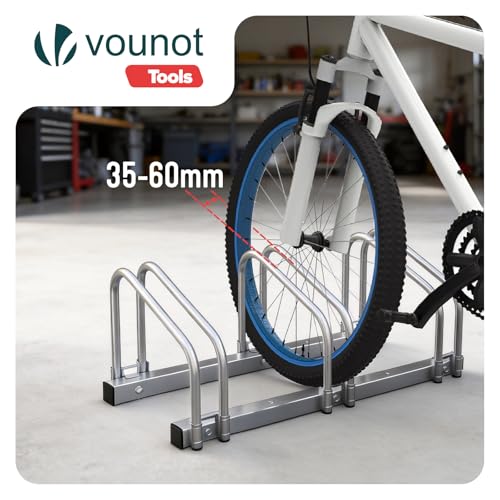 Image of VOUNOT 3 Bike Stand Floor or Wall mounted bike rack for garage Bicycle Parking rack Cycle Storage Locking Stand