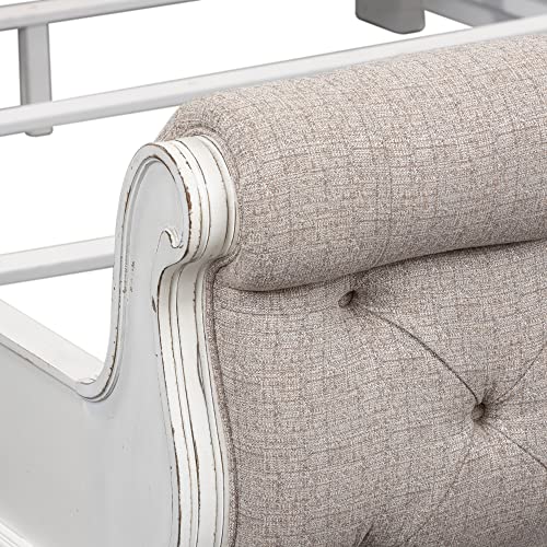 Liberty-Furniture-INDUSTRIES-Magnolia-Manor-King-Uph-Sleigh-Bed-W82-x-D105-x-H60-White Liberty Furniture INDUSTRIES Magnolia Manor King Uph Sleigh Bed W82 x D105 x H60 White