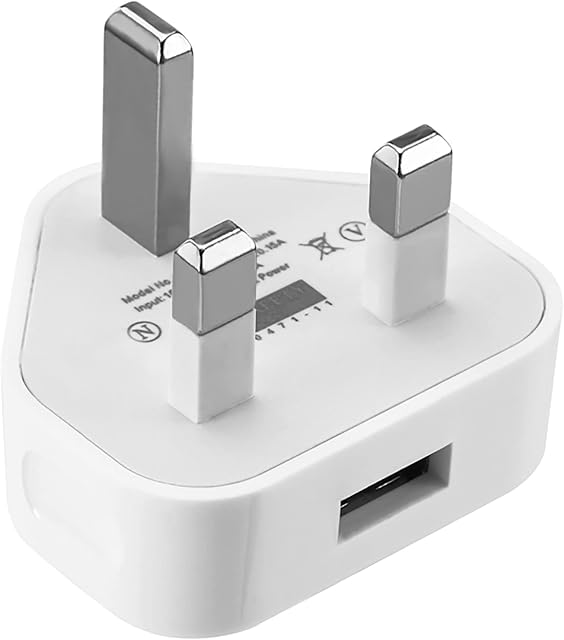 Terrific White Usb Plug For Iphone Plugs Uk 3 Pin Usb Adapter Plug Uk Usb Wall Plug-Usb Mobile Phone Mains Chargers Usb Plugs Compatible With Other Mobiles/Iphone/Samsung/Ipads/Watches/Airpods