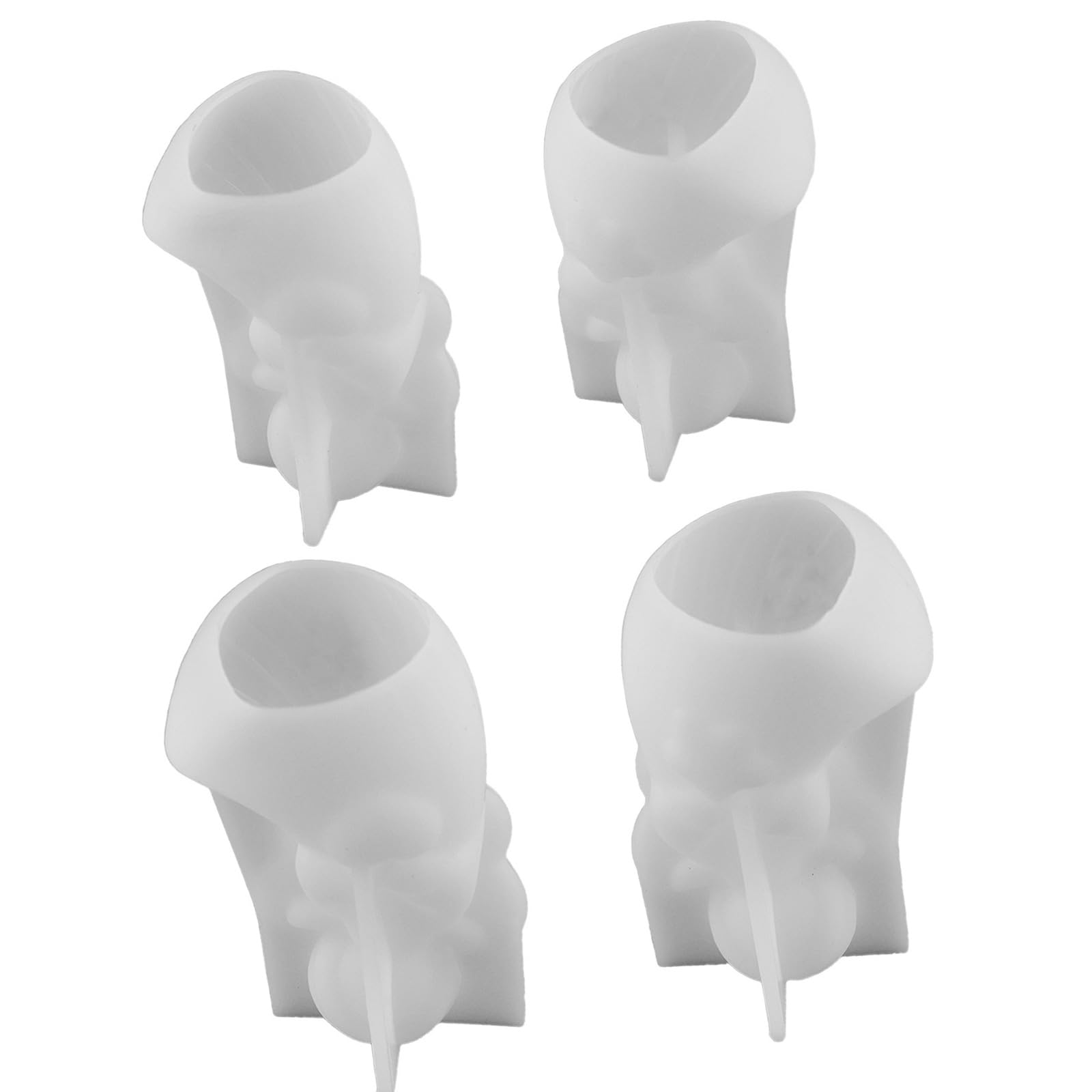 Tsophreniq Of 4 Sturdy Silicone Angelic Heart Star Designs Ideal for Soap Plasters Craft Creation Scented Silicone