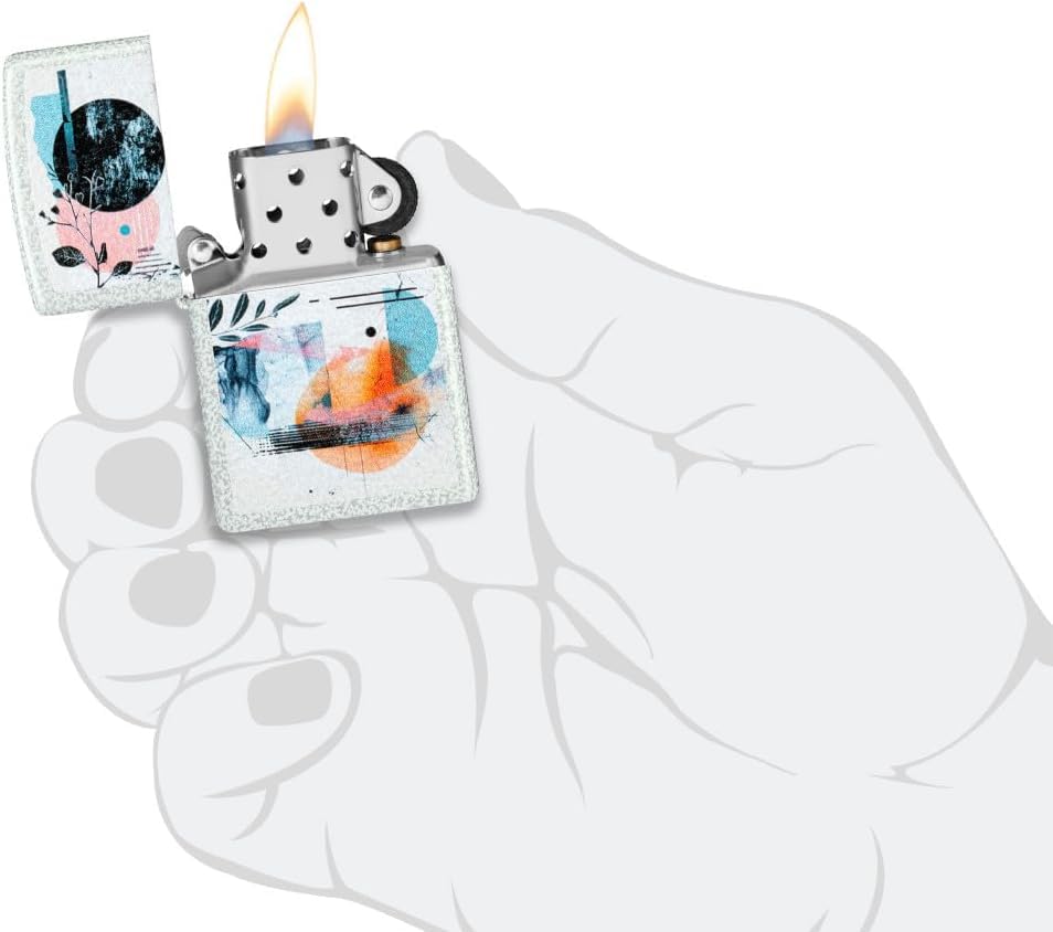 Encendedor Zippo personalizado con grabado abstracto miniatura 6