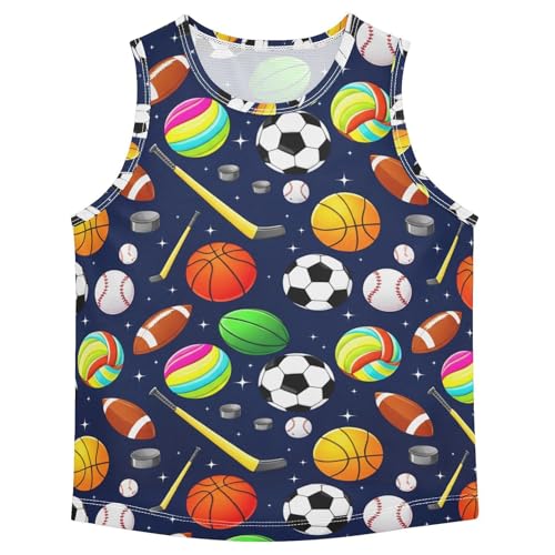 Cartoon Sports Boys Tank Tops Sleeveless Tank Top Shirts Undershirts for 3-15 Years,3T