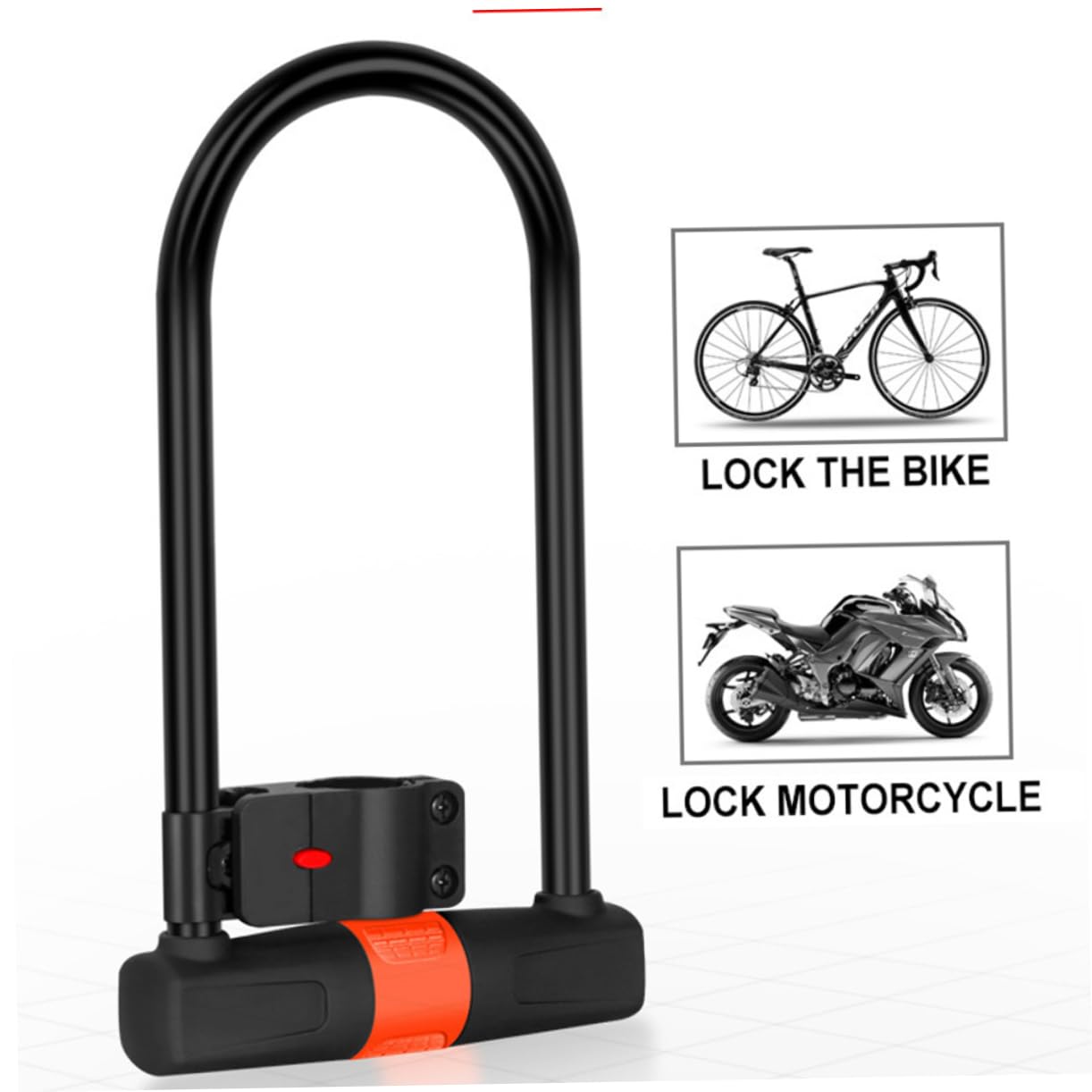 Lucchetto Catena Antifurto Per Bici Moto Cavo in Acciaio Legato Barra Di Bloccaggio Solida e Spessa Design Di Bloccaggio Lungo Chiave Inclusa Accessori Per Mountain Bike Biciclette