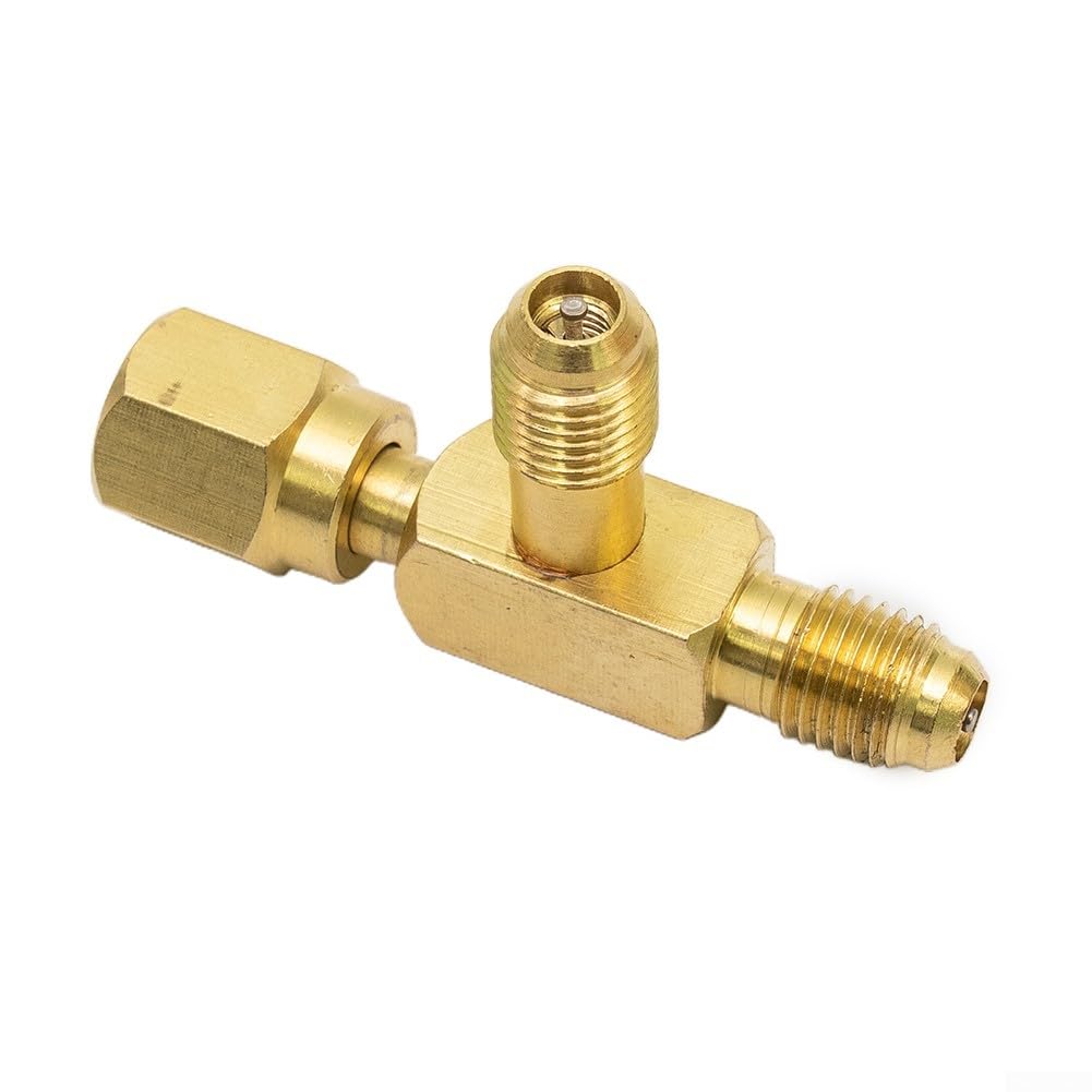 Quick Coupler Access Tee, Brass Tee Adapter, T-shaped Branch Connector With 1/4