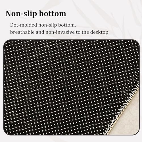 Tapis de table de mahjong en velours cristal avec fond antidérapant