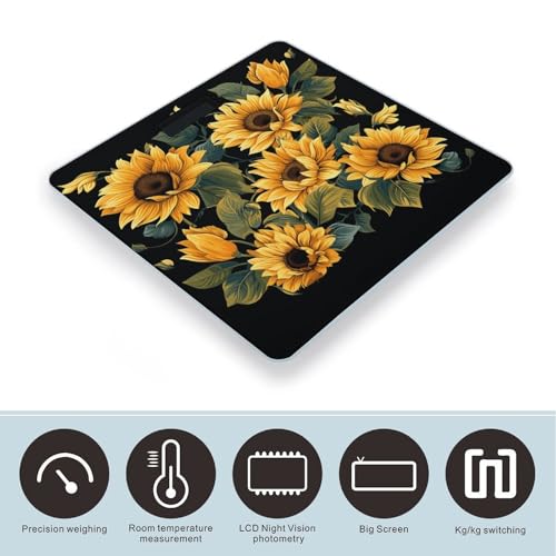 Báscula de Baño Digital con Display LCD y Vidrio Templado miniatura 3