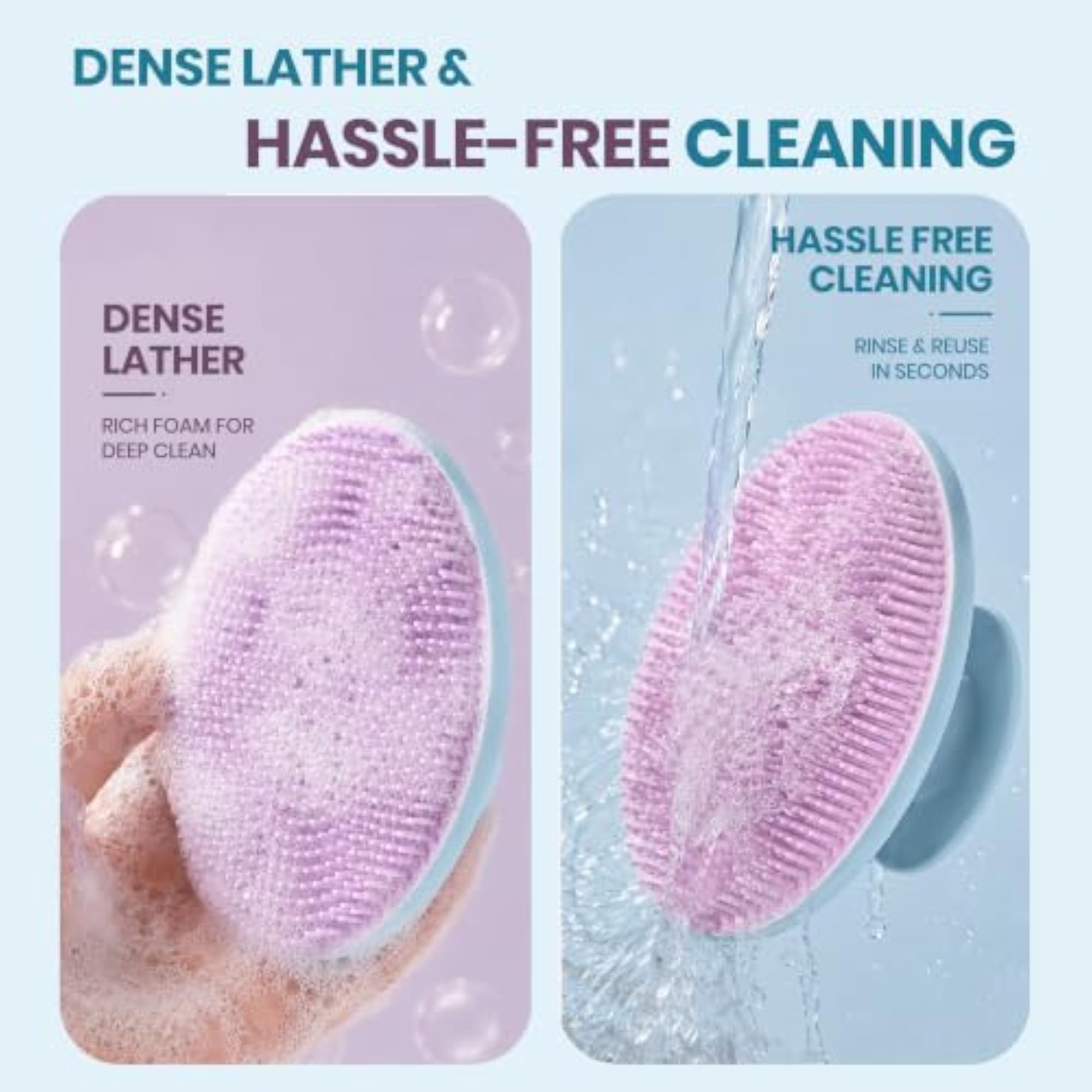 Silicone Ultra Soft Premium Body Scrubber Bath Brush