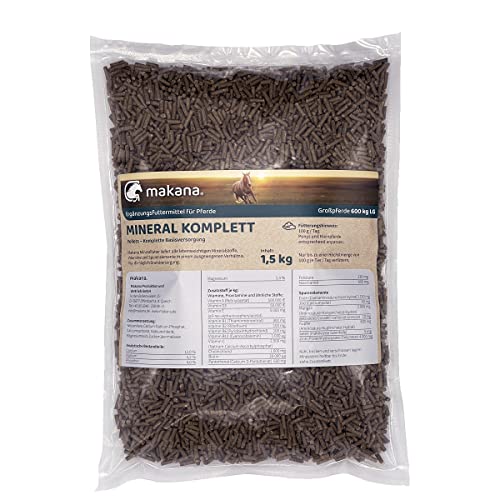 Makana Mangime minerale completo pellet per animali, sacchetto da 1,5 kg