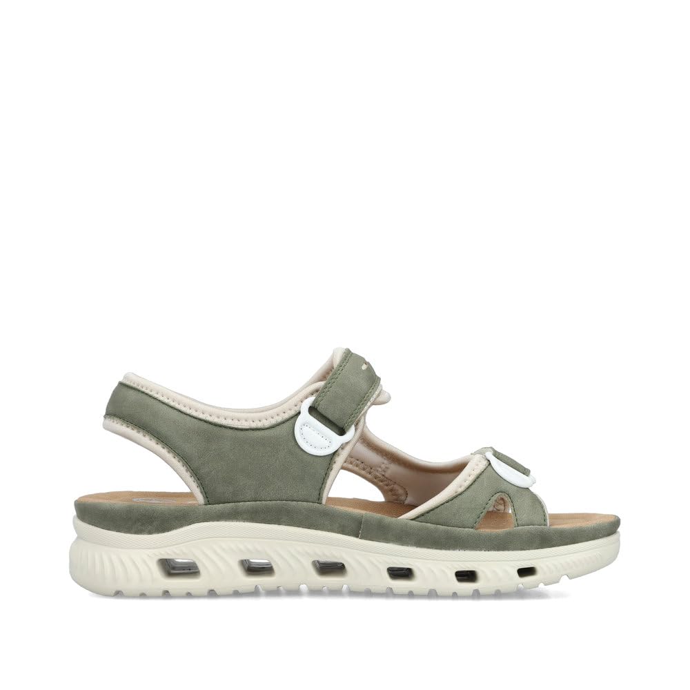 Rieker Damen Klassische Sandalen 64066, Frauen Sandalen