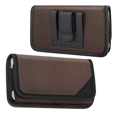 MoKo Funda de Teléfono de con Clip de Cinturón, Bolsa de Nylon para Movil Compatible con Galaxy Note 10/S10e/S10/S10 Plus, iPhone 11 Pro/iPhone...