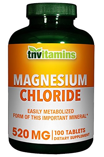 Magnesium Chloride Tablets 520 mg by TNVitamins 100 Count
