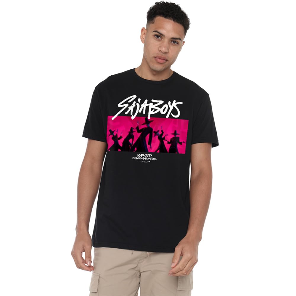 Kpop Demon Hunters Saja Boys Pink Demons Unisex T Shirt, Black, XXXX-Large
