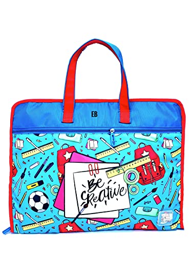 Image of Echo Boomers Designed Print A3 Size Drawing Activity Bag with Multiple Pockets