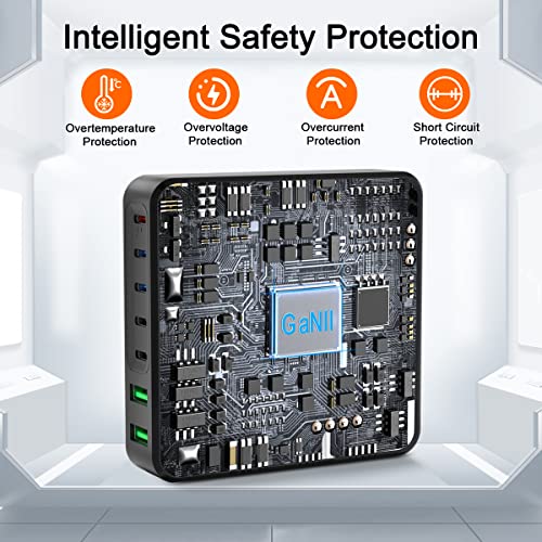 Usb C Charger, 185W 7-Port Usb C Charging Station With 5 Usb-C Ports +2 Usb-A Ports, Usb C Wall Fast Charger For Macbook Pro/Air,Iphone 14/13/Mini/Pro/13Pro Max/12 Samsung Galaxy And More #TOP4