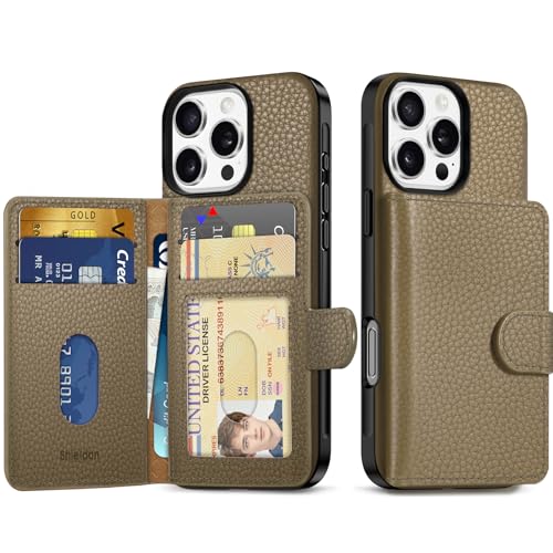 SHIELDON iPhone16 Pro Ή z^P[X {vU[ EHbgt s 6J[h[ [RFIDubLO] wʕی ӂ16 v pJo[ ~ wh~ gѕ֗ ACz16 Pro Ή X}zP[X